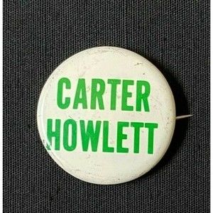 Button 1976 Carter Howlett VINTAGE
